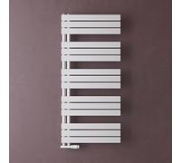 doporro Radiateur de Salle de Bain Sèche-Serviette 131x60cm Radiateur à Eau Chaude Blanc Sèche-Serviettes Design FN