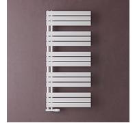 doporro Radiateur de Salle de Bain Sèche-Serviette 131x60cm Radiateur à Eau Chaude Blanc Sèche-Serviettes Design FN