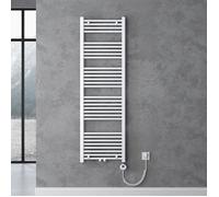 doporro Radiateur de Salle de Bain Sèche-Serviette 160x60cm Chauffage Électrique Blanc avec Résistance pour Radiateur 800W