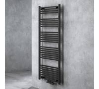 doporro Radiateur de Salle de Bain Sèche-Serviette 160x60cm Radiateur Tubulaire Vertical Chauffage à Eau Chaude Gris-Noir