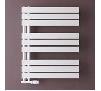 doporro Radiateur de Salle de Bain Sèche-Serviette 76x60cm Radiateur à Eau Chaude ou Électrique Blanc Sèche-Serviettes Design FN