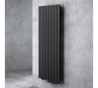 doporro Radiateur pour Chauffage Central 160x61cm Radiateur à Eau Chaude Panneau Monocouche Design Vertical Noir-Gris