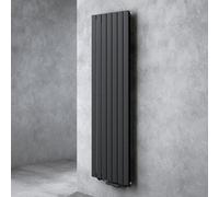 doporro Radiateur pour Chauffage Central 180x54cm Radiateur à Eau Chaude Panneau Monocouche Design Vertical Noir-Gris