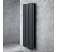 doporro Radiateur pour Chauffage Central 180x61cm Radiateur à Eau Chaude Panneau Monocouche Design Vertical Noir-Gris