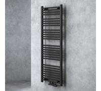 doporro Radiateur Sèche-Serviette Radiateur à Eau Chaude 140x50cm Gris-Noir