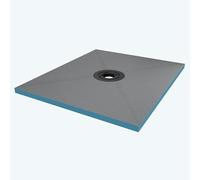 doporro Receveur à Carreler Recoupable sur Mesure pour Douche Bac de Douche avec Pente Intégrée 100x120x4cm Design XPS