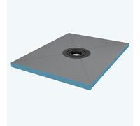 doporro Receveur à Carreler Recoupable sur Mesure pour Douche Bac de Douche avec Pente Intégrée 75x100x4cm Design XPS