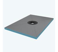 doporro Receveur à Carreler Recoupable sur Mesure pour Douche Bac de Douche avec Pente Intégrée 80x120x4cm Design XPS