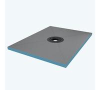 doporro Receveur à Carreler Recoupable sur Mesure pour Douche Bac de Douche avec Pente Intégrée 90x120x4cm Design XPS