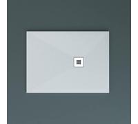 doporro Receveur de Douche 90x140 Bac à Douche Ultra Plat en Fonte Minérale Gris-Noir Madison 90x140x3cm