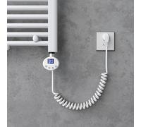 doporro Résistance pour Radiateur Blanc Élément Chauffant Sèche-Serviette | Salle de Bain, 800W, avec Contrôleur de Température, Heizstab-02