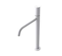 doporro Robinet mitigeur blanc design minimaliste 34,2 cm robinet de salle bains pour lavabo et vasques