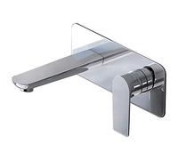 doporro Robinet Mural Encastré Chromé Mitigeur Moderne pour Lavabo et Vasque en Laiton Mélangeur Eau Chaude et Froide WA118