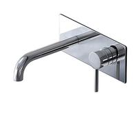 doporro Robinet Mural Encastré Chromé Mitigeur Moderne pour Lavabo et Vasque en Laiton Mélangeur Eau Chaude et Froide WA112
