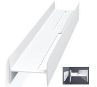 doporro Serviteur de Douche Mural Amovible avec Porte-Serviettes 80cm | Étagère de Douche, Blanc Mat, Alliage Al-Mg, Organisateur de Toilettes, pour Salle de Bain et Cuisine, Reglo-03