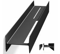doporro Serviteur de Douche Mural Amovible avec Porte-Serviettes 80cm | Étagère de Douche, Noir Mat, Alliage Al-Mg, Organisateur de Toilettes, pour Salle de Bain et Cuisine, Reglo-03