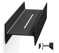 doporro Serviteur de Douche Mural Amovible Étagère Douche Noir Mat 40cm | Alliage Al-Mg, Organisateur de Toilettes, pour Salle de Bain et Cuisine, Reglo-03