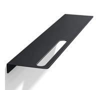 doporro Serviteur de Douche Mural avec Porte-Serviettes Étagère Douche | Noir Mat, Aluminium, Organisateur de Toilettes, 60cm, pour Salle de Bain et Cuisine, Reglo-06