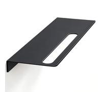 doporro Serviteur de Douche Mural avec Porte-Serviettes Étagère Douche | Noir Mat, Aluminium, Organisateur de Toilettes, 40cm, pour Salle de Bain et Cuisine, Reglo-06