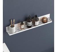 doporro Serviteur de Douche Mural sans Perçage Magnétique Étagère Douche | Blanc, Acier au Carbone, Organisateur de Toilettes, Salle de Bain Cuisine, Reglo-01