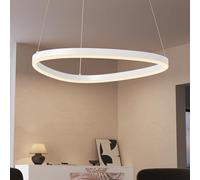 doporro Suspension LED Lampe Blanche Ovale Déformé 16W Lustre Réglable 3744LM Éclairage Suspendu Design Alivetta7287