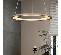 doporro Suspension Luminaire LED Dimmable Lampe Plafond Café 20W Lustre Réglable Éclairage Suspendu Intérieur avec Télécommande Salon Salle à Manger Chambre Luvina01