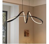 doporro Suspension Luminaire LED Salon Lampe Noire 30W Lustre Réglable 7176LM Éclairage Suspendu Intérieur Design Alivetta7094