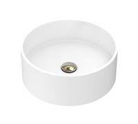 doporro Vasque à Poser Lavabo Lave Mains Ronde Circulaire 40x40x15cm