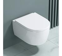 doporro WC toilette suspendu abattant silencieux lunette de WC Aachen106 48x35,5x25cm