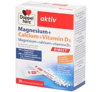 Doppel Herz Magnésium + Calcium Vitamine D3 Capsule(S) 20 pc(s)