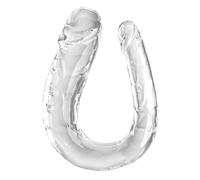 King Cock Large Double Trouble Clear 44 cm