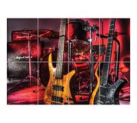 Doppelganger33 LTD Drums Guitars Bass XL Giant Panel Poster Art Print (8 Sections)