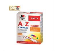 DOPPELHERZ Aktiv A-Z Immunité Minéraux Saveur Orange Lot de 20 Sachets