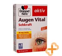 DOPPELHERZ Aktiv Augen Vital Vitamine A Vitamine C E Zinc pour Yeux 30 Capsules