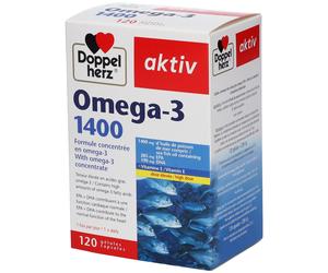 Doppelherz® aktiv Omega-3 1400 Avec du concentré d’oméga-3 Capsule(S) 120 pc(s)