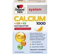 Doppelherz Calcium 1000+D3+K2 system comprimés à mâcher 60 pc