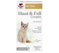 Doppelherz Complexe Peau et Pelage pour Chats - avec acides Gras oméga-3 et oméga-6 Importants - 25 Licks