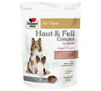 Doppelherz Complexe Peau et Pelage pour Chiens - avec acides Gras oméga-3 et oméga-6 Importants - 30 Chews