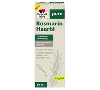 Doppelherz Huile pour cheveux de romarin pure - Huile de romarin, huile de ricin et huile d'amande douce - Pour le soin du cuir chevelu et la prévention des pointes fourchues - 50 ml