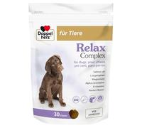 Doppelherz Relax Complex pour Chiens - avec Alpha-casozépine, L-tryptophane et passiflore - Soutien du Bien-être Mental - 30 Chews