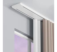 Doppelreihige 2.9m Aluminium Vorhangschiene - Flexibles leises Vorhangsystem für Wohnzimmer Schlafzimmer Krankenhaus Deckenmontage perfekt für moderne Innenräume.