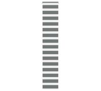 Doppelrollo Zebra Stoffbreite 35,9 cm Polyester Grau Dunkel Verdunkelung Sichtschutz Sonnenschutz für Fenster 40x200 cm kindersicher mit Kettenzug Klemm- und Bohrmontage