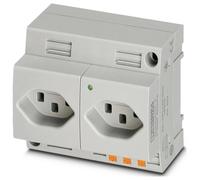 Doppelsteckdose Phoenix Contact EO-J/PT/LED/DUO gris (L x l x H) 59.2 x 90 x 75 mm