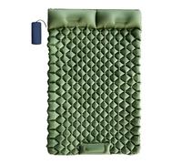 Doppelte Isomatte, Campingmatratze Für 2 Personen | Wander-Luftmatratze Mit Kissen | Integrierte Fußpumpe, Leichte Für Rucksackreisen, Wandern, Reisen, Zelten