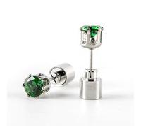 Doppelte Kugelohrringe Ein Paar LED-Leuchtohrringe, leuchtende Ohrringe, Ohrringe, Bar, Nachtclub, KTV, leuchtender Schmuck, geeignet für Karneval, Partyzubehör, Tanz, Karneval, (Green, One Size)