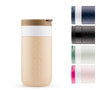 Dopper Mug de voyage isotherme 300 ml, marron terre - Gobelet isotherme anti-fuite pour boissons gazeuses, 6h chaud/20h froid, 90 % acier inoxydable recyclé