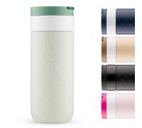 Dopper Mug de voyage isotherme 400 ml, vert forêt, anti-fuite, pour boissons gazeuses, 6h chaud/20h froid, 90 % acier inoxydable recyclé