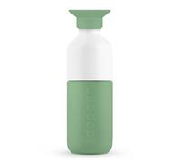 Dopper Steel Gourde en acier inoxydable 18/8, 350 ml, sans BPA, anti-fuite, pour le sport, l'extérieur et le bureau, vert frais