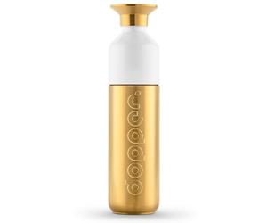 Dopper Steel Or Bouteille d'eau 490 ml - Gourde Inox - Bouteille Reutilisable acier inoxydable 18/8, anti-fuite - Gourde Metal de sport pour le sport, le plein air et le bureau