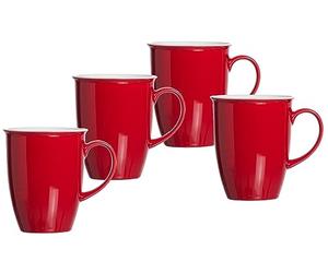 Doppio Lot de 4 tasses à café Rouge